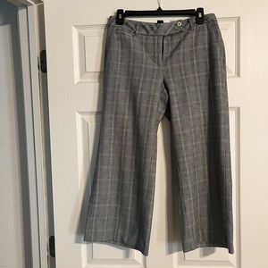 White House Black Market cropped flare leg pants